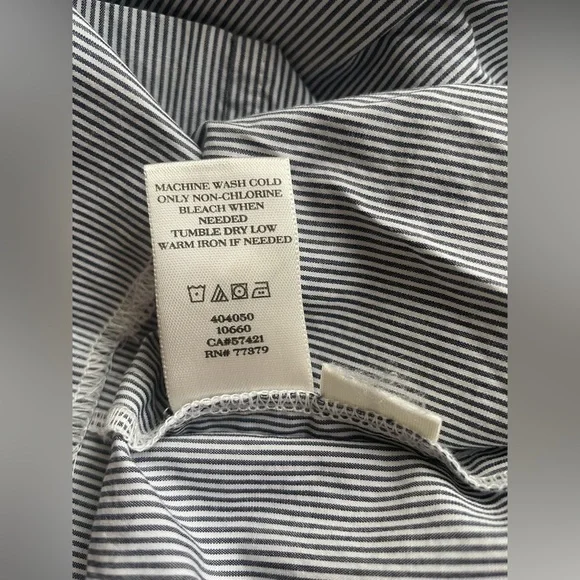 Ann Taylor Women Stripped Sleeveless Dress Cotton Size 2 - Picture 12 of 12